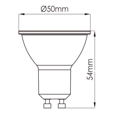 3 ampoules LED GU10 spot réflecteur 360 lm blanc chaud 2W grade A Jacobsen