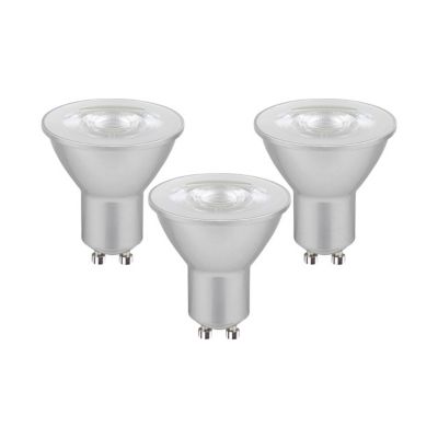 3 ampoules LED réflecteur GU10 Spot 5,2W=50W blanc chaud Castorama