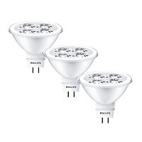3 ampoules LED réflecteur GU5.3 8,2W=35W blanc chaud