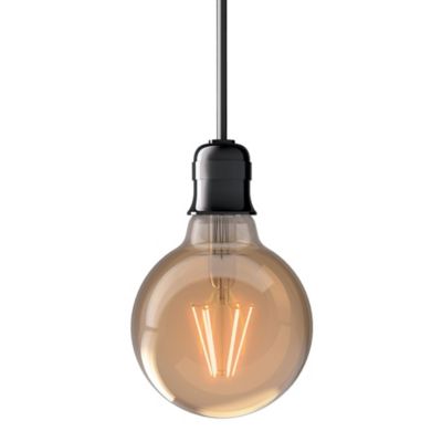 3 ampoules led vintage e27 g80 638lm 7w 50w ip20 blanc chaud ambree xanlite castorama