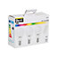 3 ampoules mini-globe LED Diall E14 5,4W=40W RVB et blanc chaud + télécommande