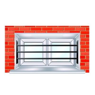 3 barreaux télescopiques pour fenêtre Mottez 30 à 55 cm
