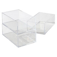 3 boîtes plastique transparent Cooke & Lewis Wind