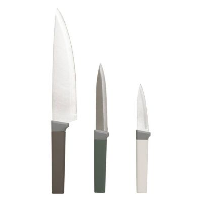 3 couteaux manche antidérapant - Multicolore- 5five