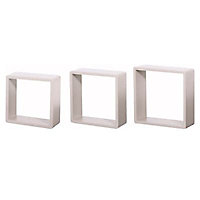 3 cubes taupe Form Lima 30 cm