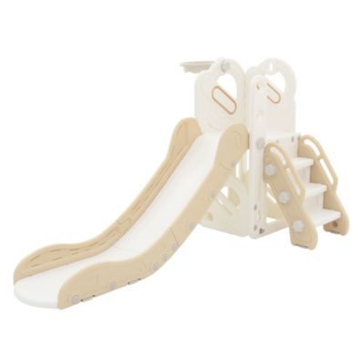 3 en 1 Tour de jeux pour enfants Toboggan Set Indoor Outdoor Jouet Panier de bas
