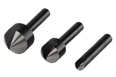 3 fraises d'encastrement de têtes de vis Wolfcraft ø6 ø12 ø16 mm