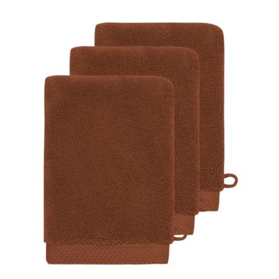 3 gants de toilette Zéro Twist 560 g/m² Auburn 16x22 cm SENSOFT