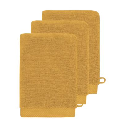 3 gants de toilette Zéro Twist 560 g/m² Caramel 16x22 cm SENSOFT