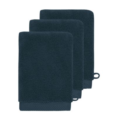 3 gants de toilette Zéro Twist 560 g/m² Denim 16x22 cm SENSOFT