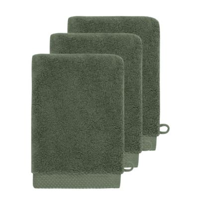 3 gants de toilette Zéro Twist 560 g/m² Eucalyptus 16x22 cm SENSOFT