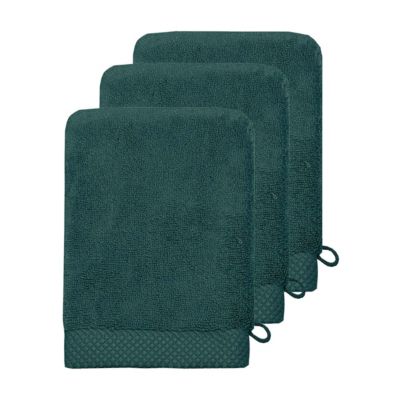 3 gants de toilette Zéro Twist 560 g/m² Petrol 16x22 cm SENSOFT