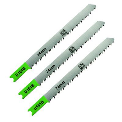 3 lames de scie sauteuse U droite propre Bois moyen