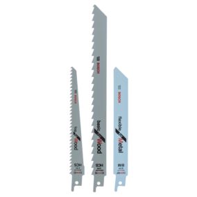 3 lames scie sabre Bosch pour bois et métal