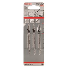 3 lames scie sauteuse T101AO HCS Bosch 83mm
