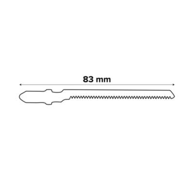 3 lames scie sauteuse T101AO HCS Bosch 83mm