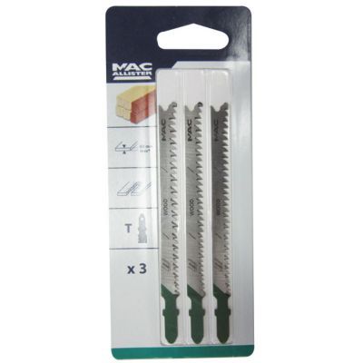 3 lames scie sauteuse tasseau debit t mac allister
