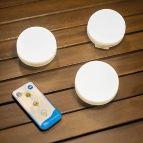 3 lampes portables à suspendre rechargeables Cherry mini 3W IP54 Newgarden
