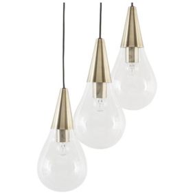 3 lampes suspensions laiton VESLE