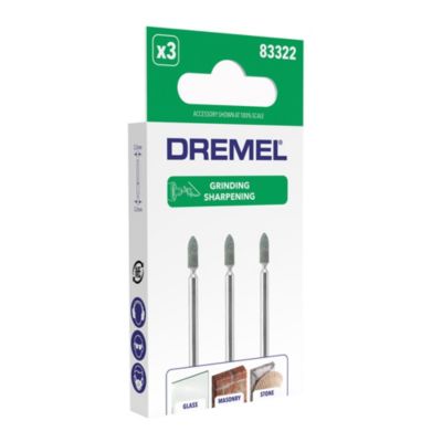 3 meules à rectifier Dremel carbure de silicium 3.2 mm