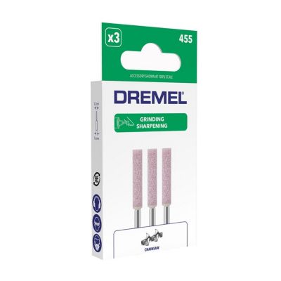 3 meules d'affûtage de chaîne de tronçonneuse Dremel 5.6 mm