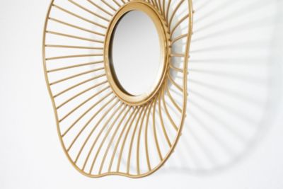 3 miroirs filaires doré Ø20,30 et 60cm Ariane