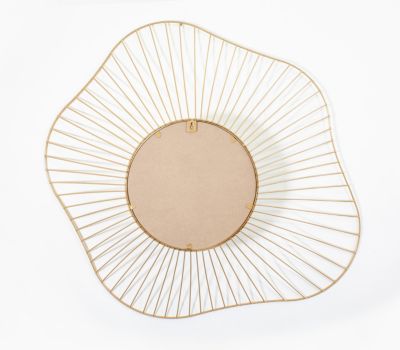 3 miroirs filaires doré Ø20,30 et 60cm Ariane