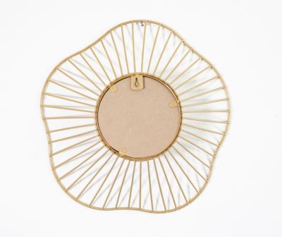 3 miroirs filaires doré Ø20,30 et 60cm Ariane