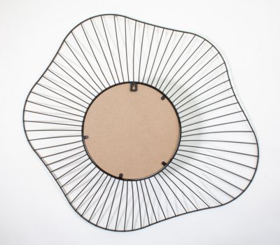 3 miroirs filaires noir Ø20,30 et 60cm Ariane