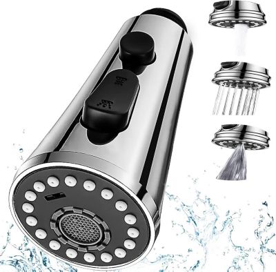3 Modes Douchette Robinet Cuisine, Extractible Douchette Evier Cuisine G1/2 Tête Robinet Cuisine Douchette Remplacement