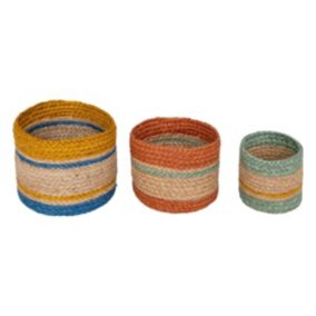 3 paniers "Jackson" jute - Atmosphera