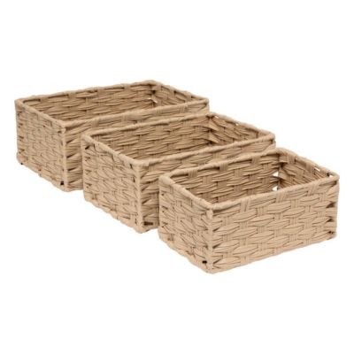 3 paniers Tresse beige - Beige- 5five
