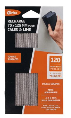 3 patins pour petite cale céramic grain moyen