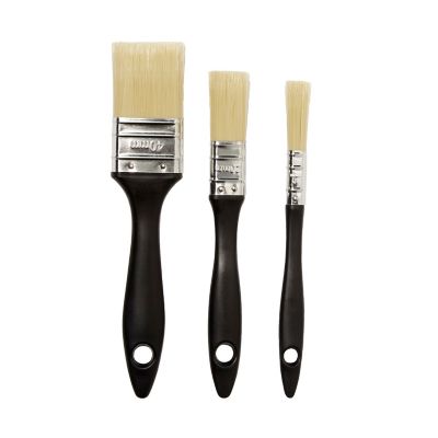 3 pinceaux pour peindre et vernir toutes surfaces