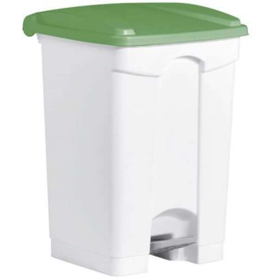 3 Poubelles à tri à pédale 45 litres pour Sac 120 litres - Vert