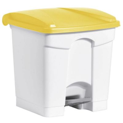 3 Poubelles à tri à pédale pour Sac 120 litres - Jaune