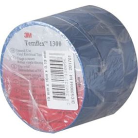 3 rouleaux ruban adhésifs 15mm x 10m bleu 3MM