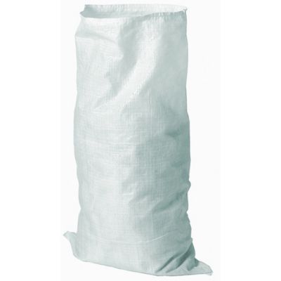 3 sacs à gravats en toile tissée blanche 30L