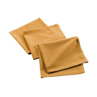 SERVIETTES DE TABLE 40X40 100% satin coton Blanc MADE IN FRANCE