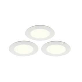 3 spots à encastrer LED intégrée Colours Karluk Ø8cm 2700K 4000K