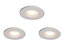 3 spots à encastrer LED Minos métal blanc Ø8cm 4,5W