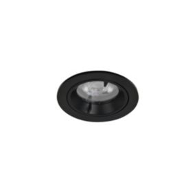 3 spots encastrables Caius GU10 blanc neutre IP44 345lm 4.7W Ø8.5xH.10.1cm noir GoodHome