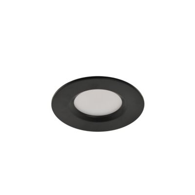 3 spots encastrables Etana LED intégrée blanc chaud IP65 410lm 4.7W Ø8.5cmxH.3.1cm métal noir GoodHome
