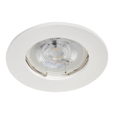 3 spots encastrables GU10 blanc chaud IP20 230lm 3.1W Ø8.2xH.8.7cm blanc