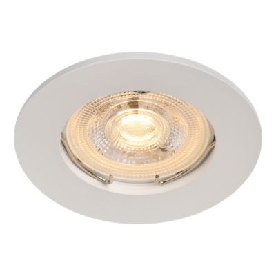3 spots encastrables GU10 blanc chaud IP20 230lm 3.1W Ø8.2xH.8.7cm blanc