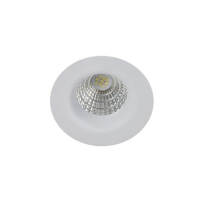 3 spots encastrables Hobson LED intégrée blanc neutre IP20 dimmable 450lm 6.1W Ø8.8xH.5.3cm blanc GoodHome