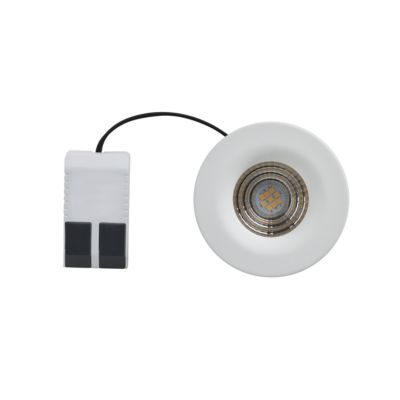 3 spots encastrables Hobson LED intégrée blanc neutre IP20 dimmable 450lm 6.1W Ø8.8xH.5.3cm blanc GoodHome