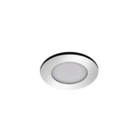 3 spots encastrables Leavitt LED intégrée blanc chaud IP44 300lm 4.5W Ø8.5xH.4.7cm chrome GoodHome