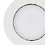 3 spots encastrables Quimby LED intégrée blanc neutre IP20 dimmable 350lm 5.5W Ø8.5xH.5.2cm blanc GoodHome