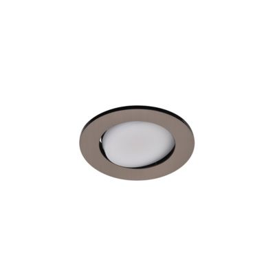 3 spots encastrables Quimby LED intégrée blanc neutre IP20 dimmable 350lm 5.5W Ø8.5xH.5.2cm chrome GoodHome